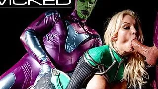 Wicked - Captain Marvel Fucked By 2 Skrulls
