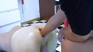 Huge load, deep fisting, foot fisting, footing, nurse