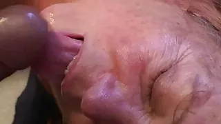 Nikki takes BBC cum facial