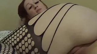Homemade BBW Fucking herself in bedroom! Boobs Tits Pussy