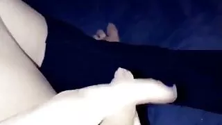 bbw transsexual  playing with her little cliity for me