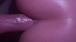 Amateur slow deep anal