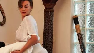 Oily Big Titty Massage Leads To Hand Job, Tit Job & Fucking