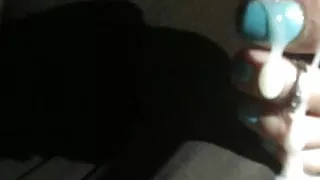 Cumming on wife sexy feet