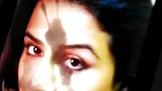 Vidya balan covered in huge nasty cumshots live on hangouts