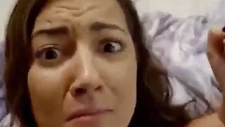 Sexy girl with big tits sucks and fucks