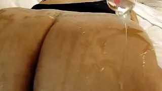 Big Tit Yellowbone has her Big Ass Oiled !!!!!