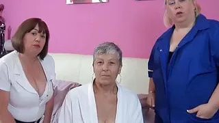 OldNanny Trisha and Lexie and Savana, lesbians in action