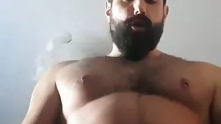 Hot Hairy Hunk - Cumshot