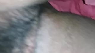 Indian village girl playing hand jab