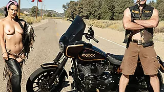 TOUGHLOVEX Big tit beauty Katrina Jade fucked outdoors