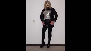 Katja Silver Top Black Boots