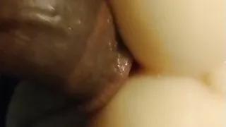 Fucking a Doll Hot Tight pussy and Cum all over the titts