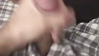 In my boxers Jerking my Latino cock