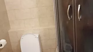 Caught shower masturbating