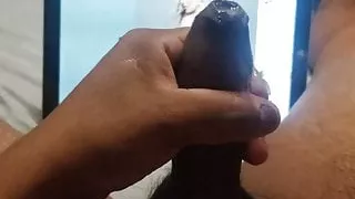 Jerking off to big butt