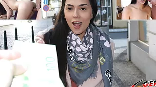 German Scout - Skinny Teen Ashley Fuck For Cash At Pick Up