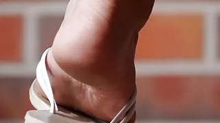 Feet 049 - Close Up Flip Flop Foot Sole