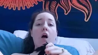 SLAPPING & MY PUSSY TREW MY PANTIES WHO WANTS TO HELP ME