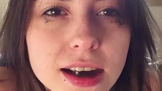 blowjob pov (18 year old girl sucks dick for the first time)