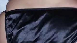 black satin panties fuck doggy style
