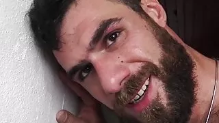 Bearded Latino brutally raw penetrated by his lovers