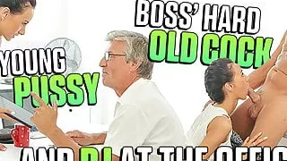 OLD4K. Tight young pussy of bewitching secretary Liliane