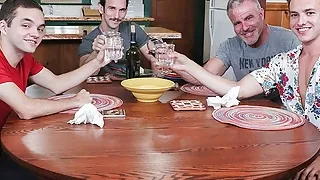 Two Twink Stepsons Family Orgy With Stepdad And Hunk Grandpa