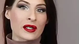 Nice lady in dotted pantyhose