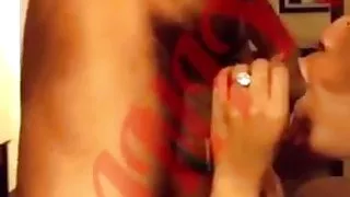 Ebony tranny deep throat