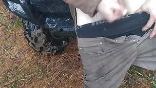 Cold outdoor masterbation