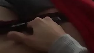 Mexican slut sniffs dirty pussy