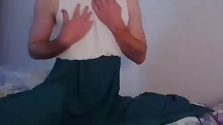 Jasmine crossdresser in a wonderful dress