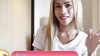 HELLOLADYBOY Cute Thai Ladyboy Shoves Dick Down Her Throat