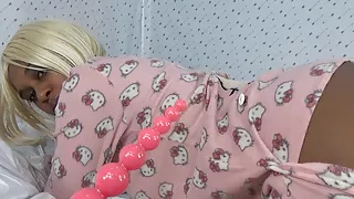 My Ebony  Hole Stabbed In Hello Kitty Pjs By My Step Dad