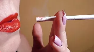 Pretty Woman Smoked, Blowjob Cock and Cum on Face