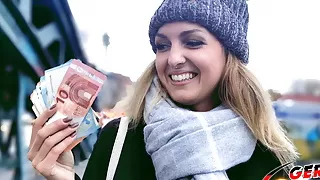 German Scout - College Teen Amelie Talk To Fuck At Pick Up