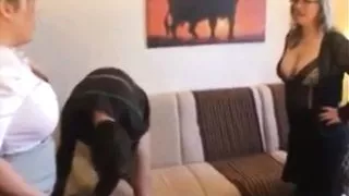 Nerd with 2 German MILF