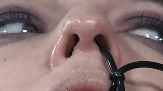 8164968 pierced bdsm sub caned by maledom while boun