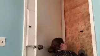 Wife has some fun at our gloryhole
