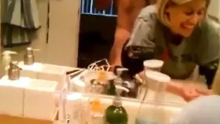 Blond co worker doggied intensely