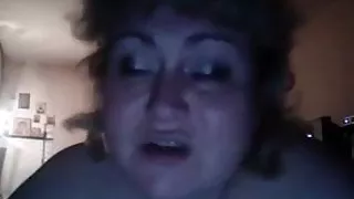 Russian mature flash big tits on webcam