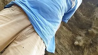 moe picture taking at beach