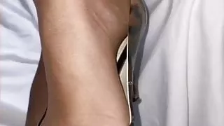 Pantyhose foot fetish