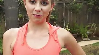 Teen drilled by her stepdad and keeps wanting more