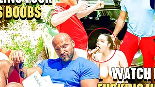 HUNT4K. Outdoor sex for cash makes happy hunter, girl