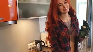Redhead Sensual Sucking Dick StepBrother and Dogging Fuck