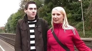 pick up german bitch on the street