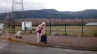 slut shoolgirl street hooker anal tail plug waiting your coc