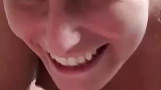 Real sex with the girlfriend on the public